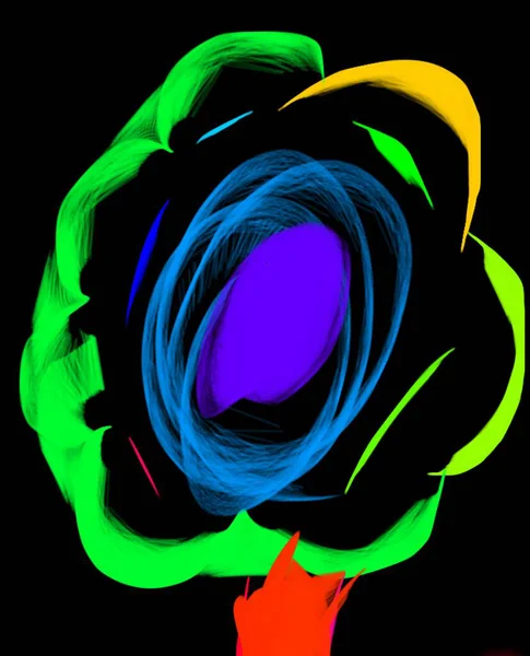 soyut çiçek rengi mavi yeşil arkaplan