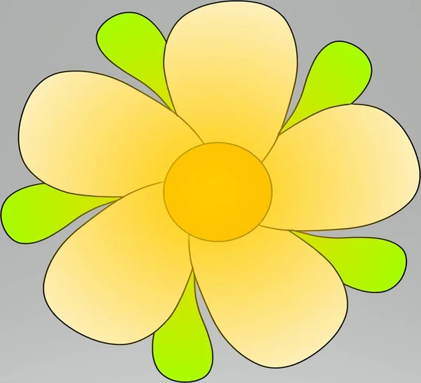 Sarı çiçekler ve yeşil yapraklar