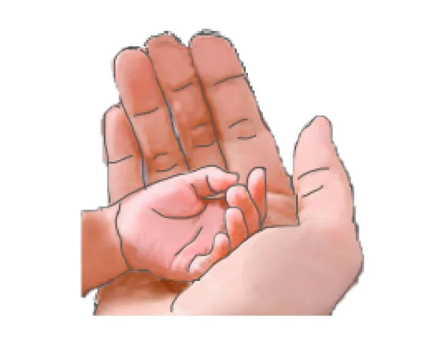 Руки Ребенка Сон — стоковое фото