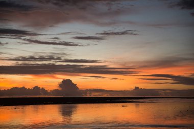 Akşamları ve gün batımı atmosferde.