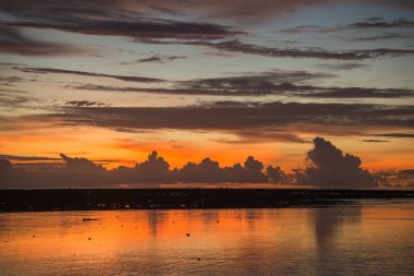 Akşamları ve gün batımı atmosferde.