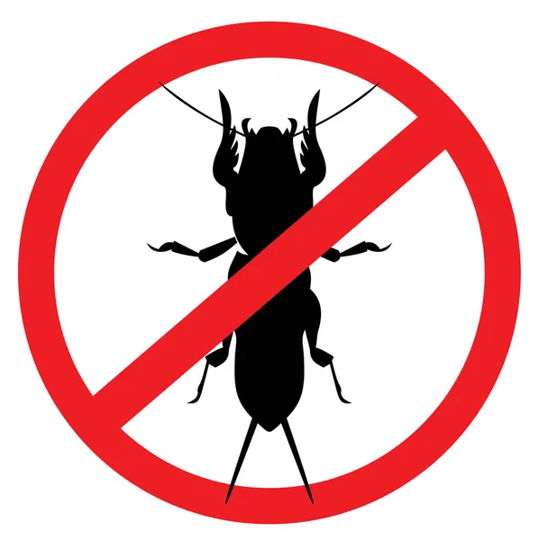 Anti mol cricket symbool vector — Stockvector