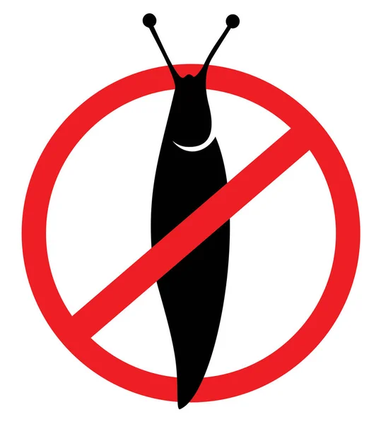 Anti slak symbool vector illustratie — Stockvector