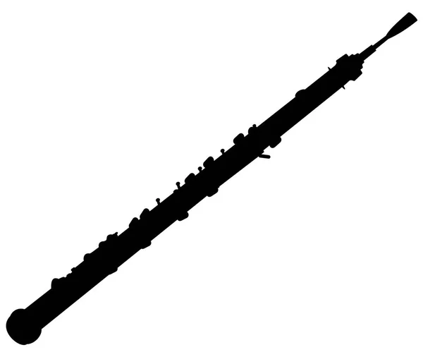 Instrument de musique hautbois vecteur — Image vectorielle
