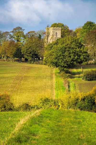Biserica Norman din Suffolk — Fotografie, imagine de stoc