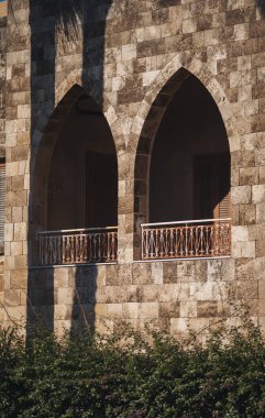 Beyrut, Lübnan 'daki Arap binası cephesi. 