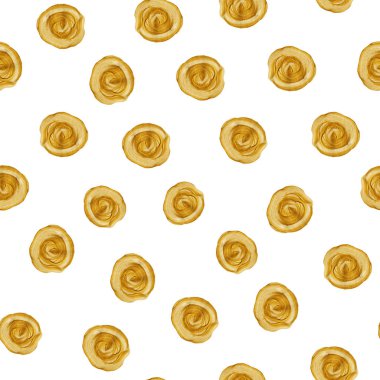 Kusursuz desen. Soyut altın renkli parlak doku. Dokulu arka plan, elle çizilmiş stok çizimi, fırça darbesi. Tasarım şablonu, afiş, baskı üretimi için.