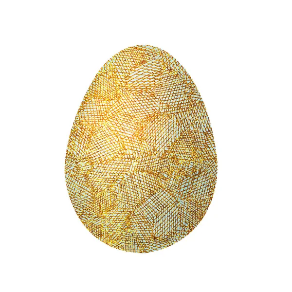 Painted easter egg close-up. Hand watercolor illustration isolated on white background. Design template, holiday products, greetings. — 스톡 사진