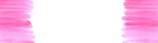 Aquarell handbemalte abstrakte rosa rote Banner Hintergrund. Kreative Aquarell bemalte magenta Leinwand für Splash-Design, Einladung, Vintage-Vorlage. Farbverlauf hellrosa Tinte auf strukturiertem Papier — Stockfoto