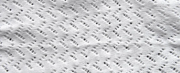 Fundo textura branca de merino malha cobertor, minimalismo escandinavo pano de fundo com espaço de cópia, vista superior. abstrato tricô tecido fundo — Fotografia de Stock