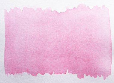 Suluboya el, soyut pembe arka plan boyası. Sıçrama tasarımı, davetiye ve klasik şablon için yaratıcı akvaryum boyalı mor tuval. İnce açık pembe mürekkep gradyanı desenli kağıt üzerinde