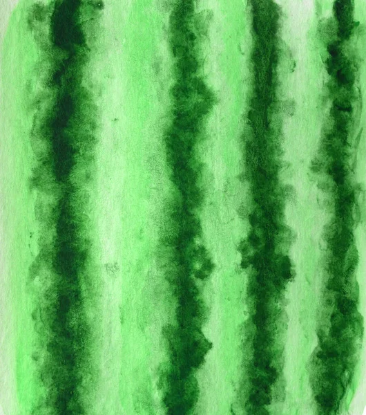 Akvarel ručně malované abstraktní meloun zelené pozadí. Jemný přechod inkoustu na texturovaném papíru. Kreativní akvarel malované letní barvy splash design, pozvánka, vintage šablona — Stock fotografie