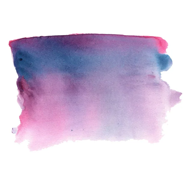 Illustration watercolor blue violet pink transition gradient blur on a white background. — ストック写真