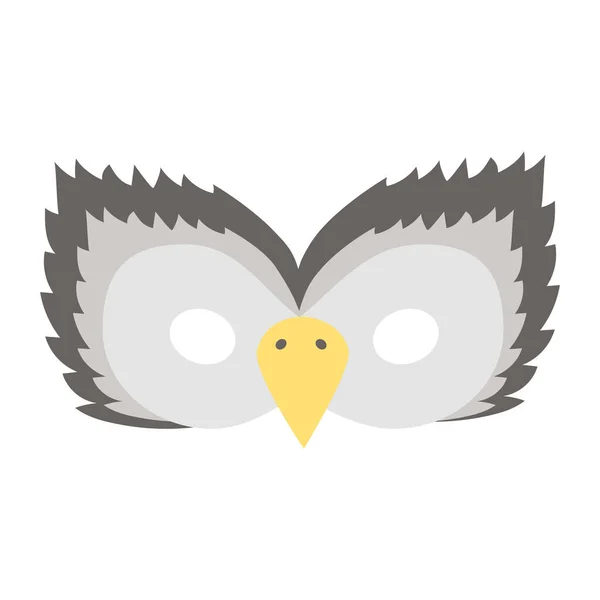 Ilustración Máscara Carnaval Águila Pájaro Animal Tropical — Vector de stock
