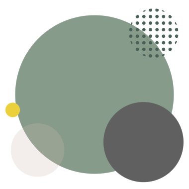 Çember ve eşkenar dörtgen şeklinde yeşil, mor ve noktalardan oluşan çizim kare şablonu. Beyaz bir arka planda. kopyalama alanı. tasarım, bloglar, reklamlar için.