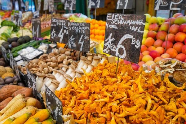 Várias Frutas Legumes Mercado — Fotografia de Stock