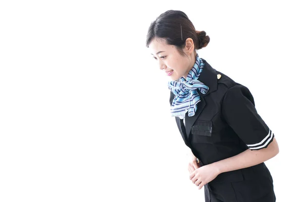 Asiatico Businesswoman Isolato Bianco Sfondo — Foto Stock