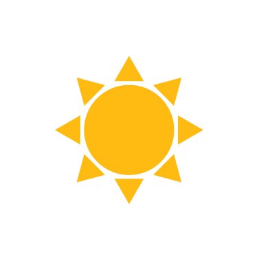 Güneş Simgesi Simgesi Yaz Sembolü İşareti