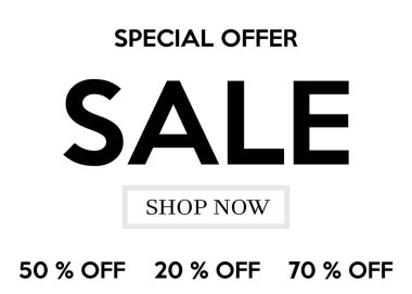 Text Templates for Sale Banner, Sticker, Poster