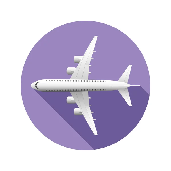 เครื่องบินที่มี Shadow Travel Flight Icon Collection — ภาพเวกเตอร์สต็อก