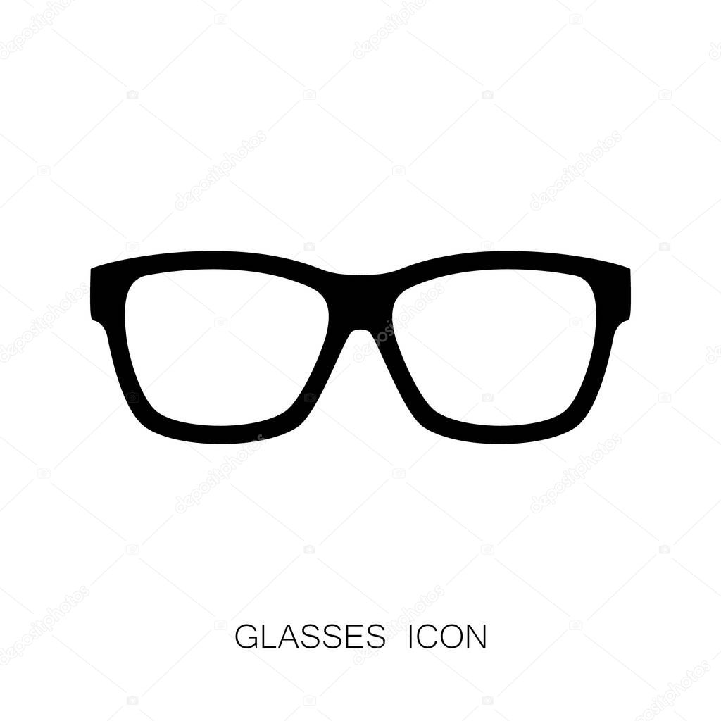 Glass with Black Frame Icon Optic Design