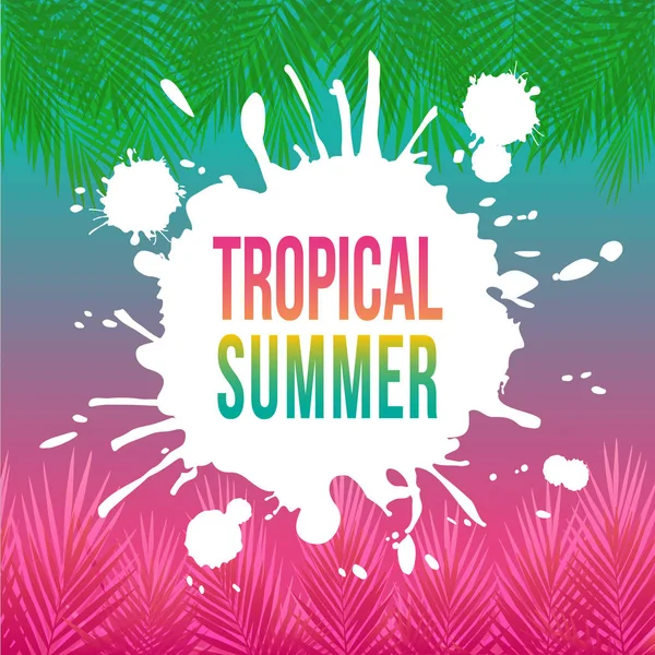 Tropical Summer Holidays — Stockový vektor