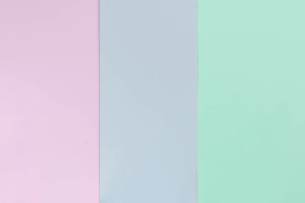 Pastel color paper background. Geometric flat composition. Empty space on monochrome cardboard. — Stock Photo, Image