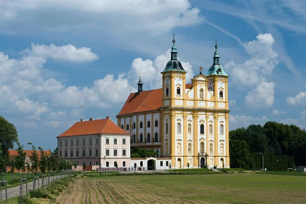 Baroque pilgrimage church in Dub nad Moravou — Stock Photo, Image