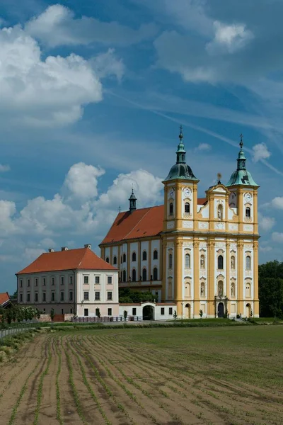 Baroque pilgrimage church in Dub nad Moravou — Stock Photo, Image