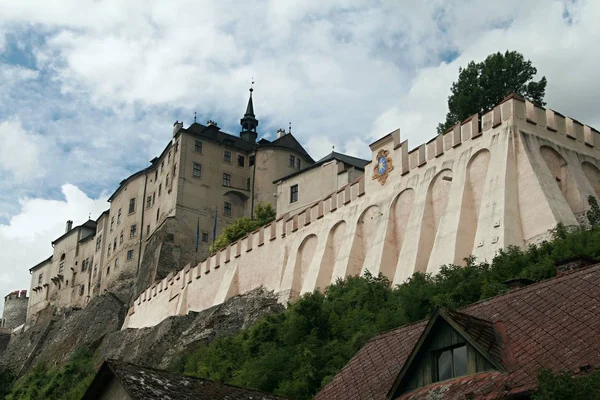 Cesky Sternberk Mittelalterliche Gotische Burg Auf Der Westseite Des Flusses — Stockfoto