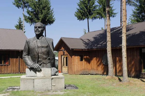 Druskininkai Lithuania Agosto 2015 Stautue Vladimir Ilyich Lenin Parque Grutas Imagen De Stock