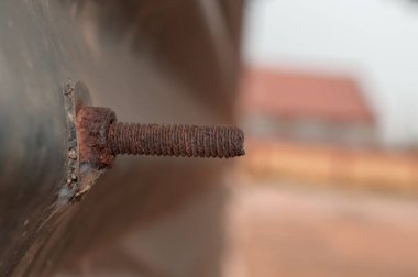 Kırsal vida eski demir plaka, vida ve ütü, eski tip vida 