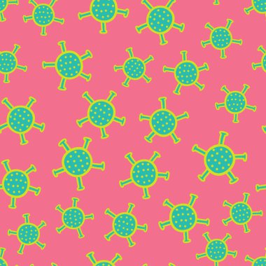 Vektör pembe korona pürüzsüz arkaplan tasarımı