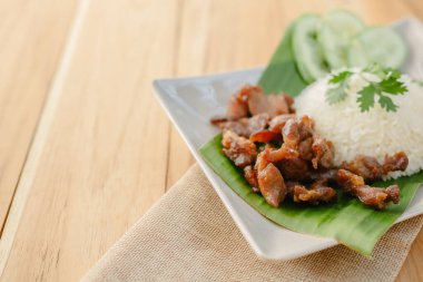 close-up shot of fried meat and rice on plate