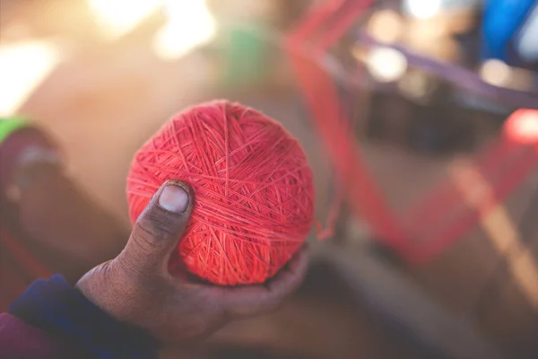 Hill Tribe Hand Used Weaving Fibers — kuvapankkivalokuva