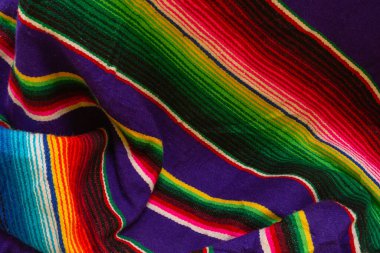 Renkli Maxico battaniye tekstil arkaplanı