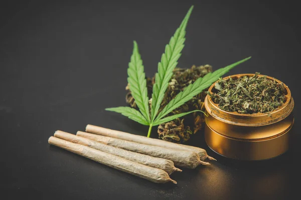 Marijuana Buds Marijuana Joints — Fotografia de Stock