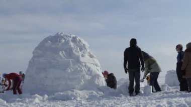 Novosibirsk, Rusya / Sibirya, Şubat / 15 / 2020, yıllık tatil 