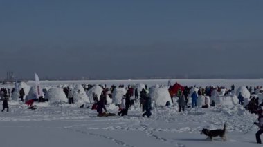 Novosibirsk, Rusya / Sibirya, Şubat / 15 / 2020, yıllık tatil 