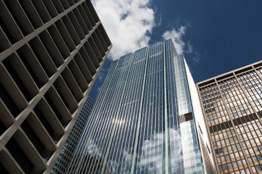 Modern iş binalar. Gökdelenler. Kentsel şehir