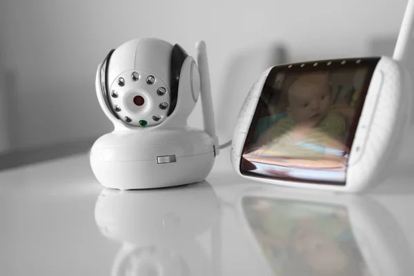 Baby Monitor Primo Piano Sicurezza Del Bambino — Foto Stock