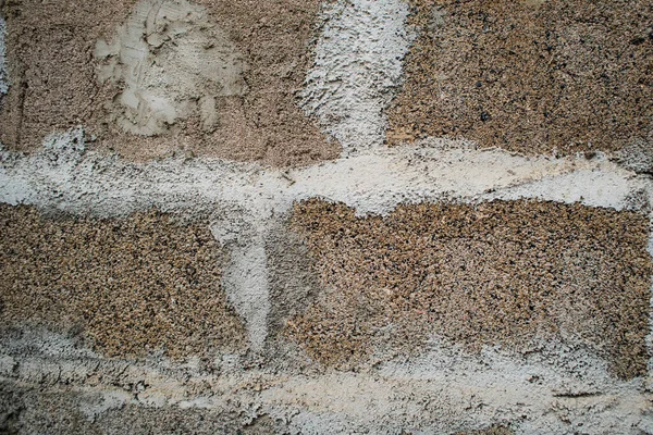 Tekstura Postaci Murowania Bruków Bloku Żużla Cegły Betonowe Postaci Ścian — Zdjęcie stockowe