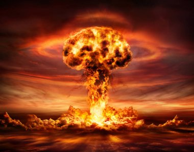 Nükleer bomba patlama - mantar bulutu