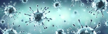 Corona Virus Microbiology And Virology Concept 3d-Rendering