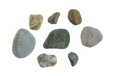 Stüdyo koşullarından izole edilmiş, şekillendirilmiş, fotoğraflanmış taşlar.