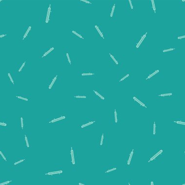 Yeşil Meteoroloji termometresi yeşil arka planda izole edilmiş ikon izole edilmiş. Termometre termometresi sıcak ya da soğuk hava gösteriyor. Vektör İllüstrasyonu