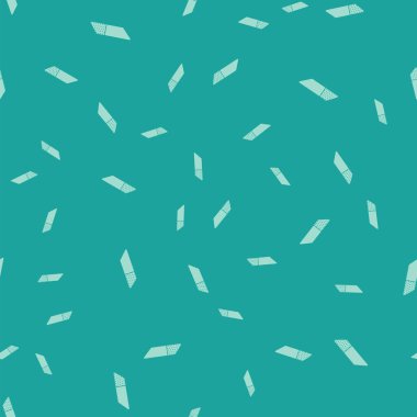 Yeşil silgi ya da plastik ikon yeşil arka planda izole edilmiş pürüzsüz desen. Vektör İllüstrasyonu