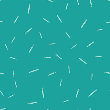 Yeşil Kalem simgesi yeşil arka planda izole edilmiş kusursuz desen. Vektör İllüstrasyonu