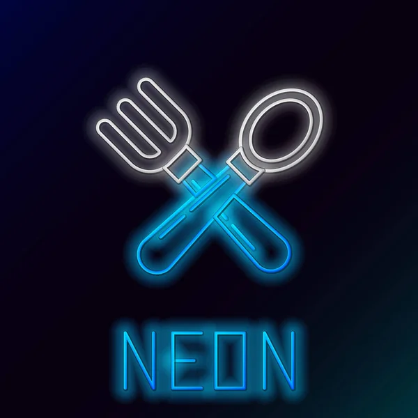 Cuchara y tenedor cruzado Imágenes Vectoriales, Ilustraciones Libres de