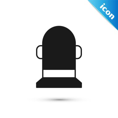 Siyah Şamandıra simgesi beyaz arkaplanda izole edildi. Vektör İllüstrasyonu